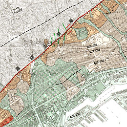 Map of Active Faults in Urban Area( Kobe )