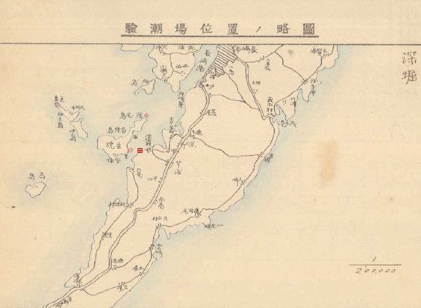 Brief map of Fukahori Tide Station (image)