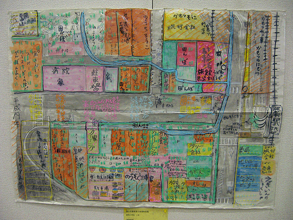 画像：阿南駅前の地図
