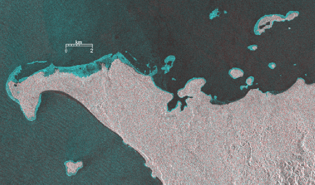 Coastal Change Nothwestern Nias Island