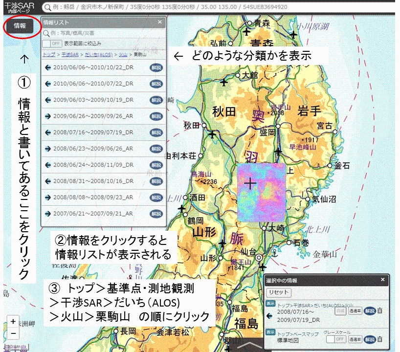 SAR画像の表示方法
