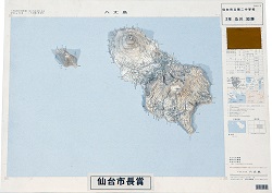作品：地図模型「八丈島」