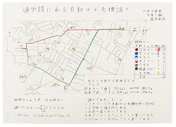 作品：通学路にある自動はん売機調さ