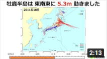動く日本列島　－電子基準点で求めた全国水平地殻変動 1997年4月～2021年4月 －