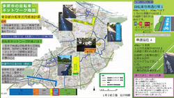 作品：多摩市の自転車ネットワーク地図