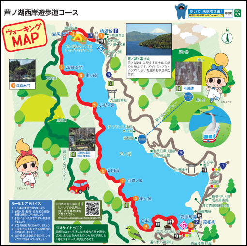 神奈川県の県西地域ウォーキングガイドにおける自然災害伝承碑の紹介