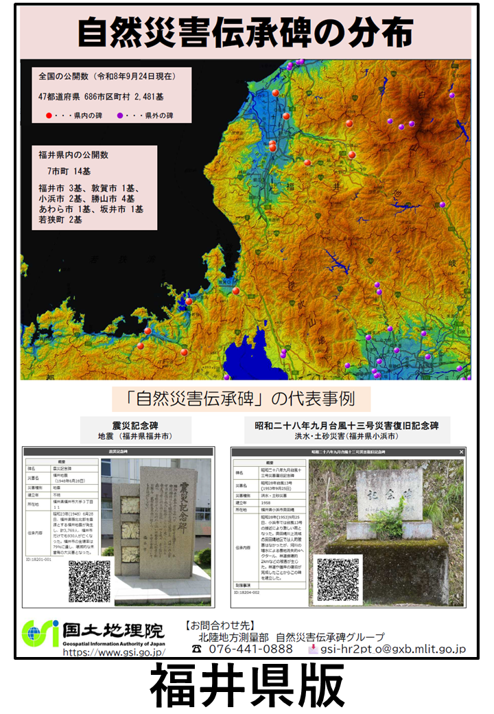 福井県自然災害伝承碑チラシ(PDF形式:1.1MB)